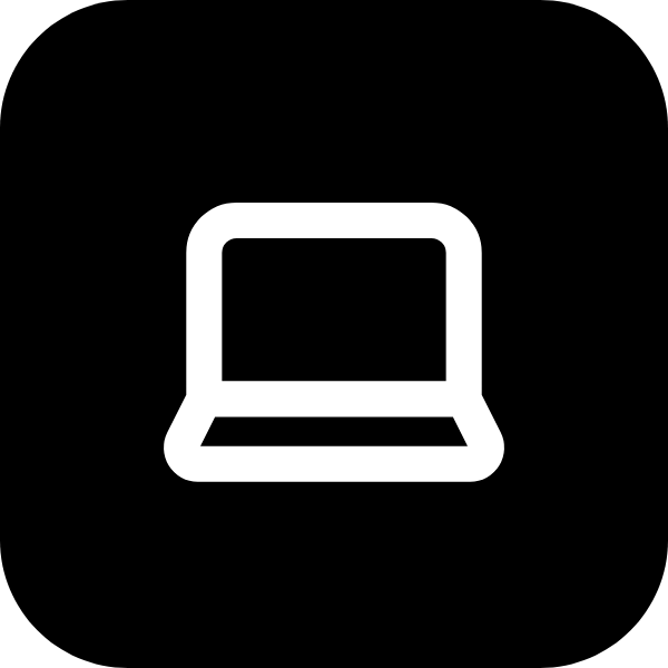 Laptop icon for SaaS logo