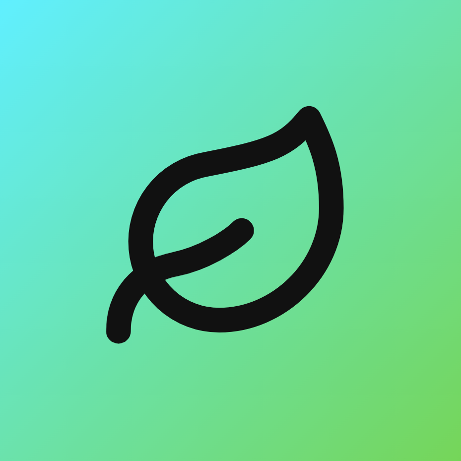 Leaf icon for Ecommerce logo
