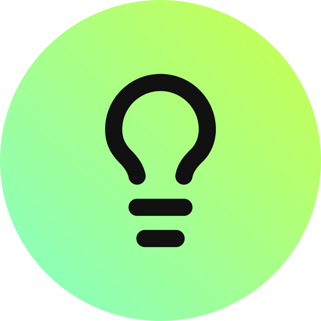 Lightbulb icon for SaaS logo