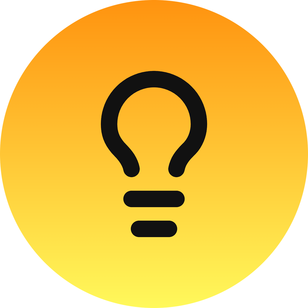 Lightbulb icon for Portfolio logo