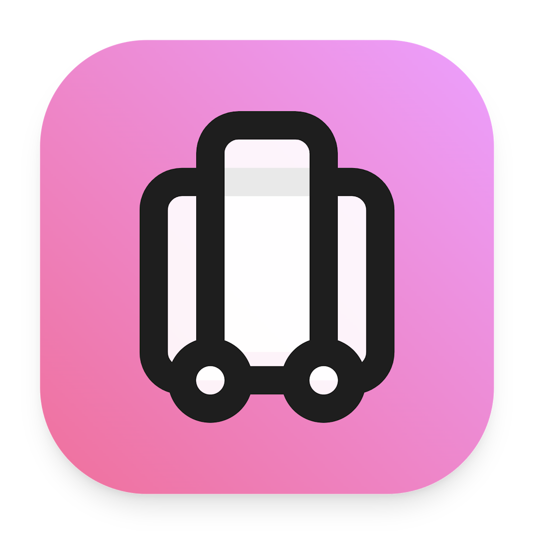 Luggage icon for Mobile App logo