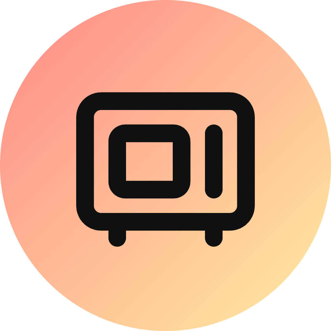 Microwave icon for SaaS logo