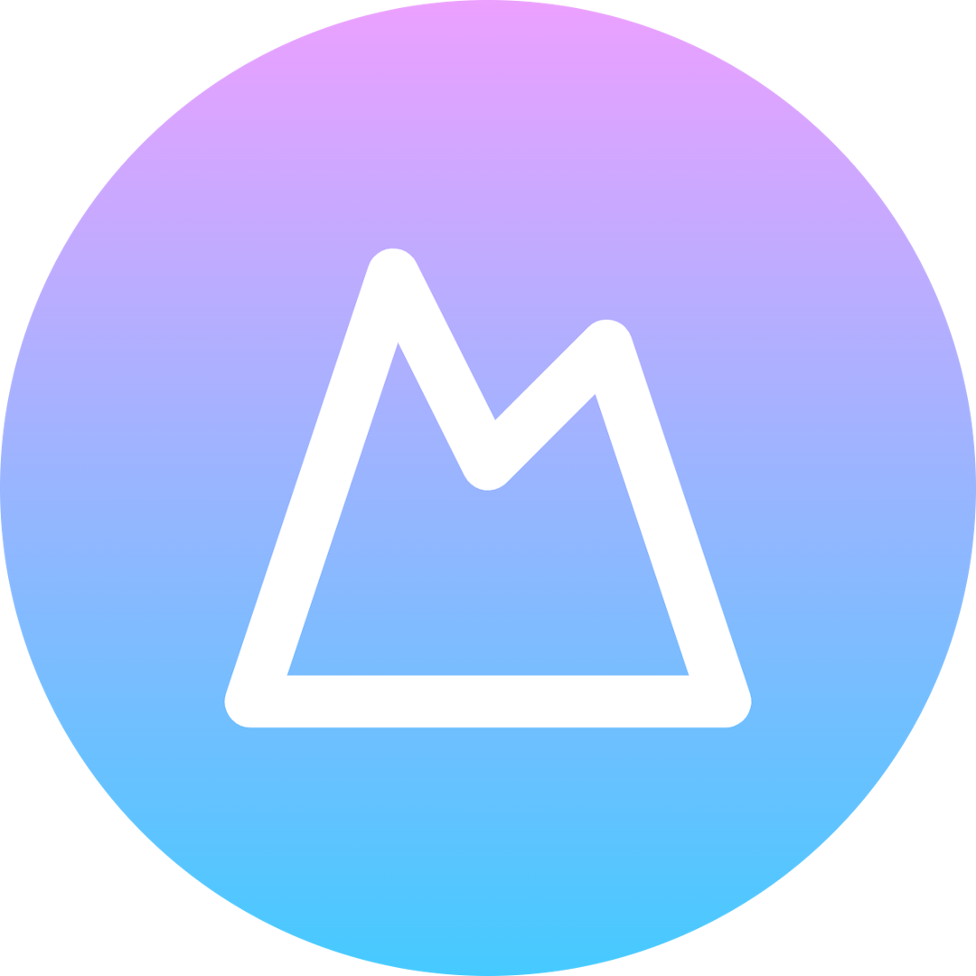 Mountain icon for SaaS logo