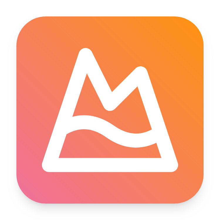 Mountain Snow icon for Website logo