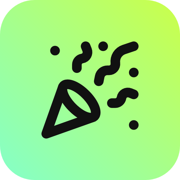 Party Popper icon for Game logo