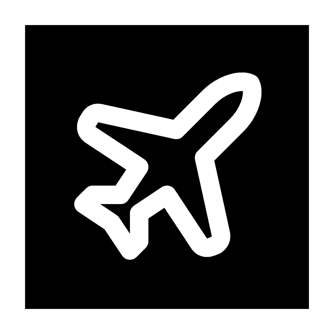 Plane icon for SaaS logo