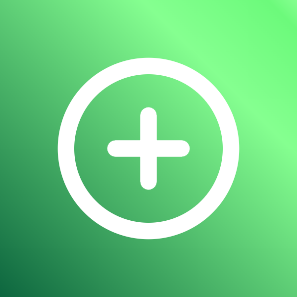 Plus Circle icon for Mobile App logo