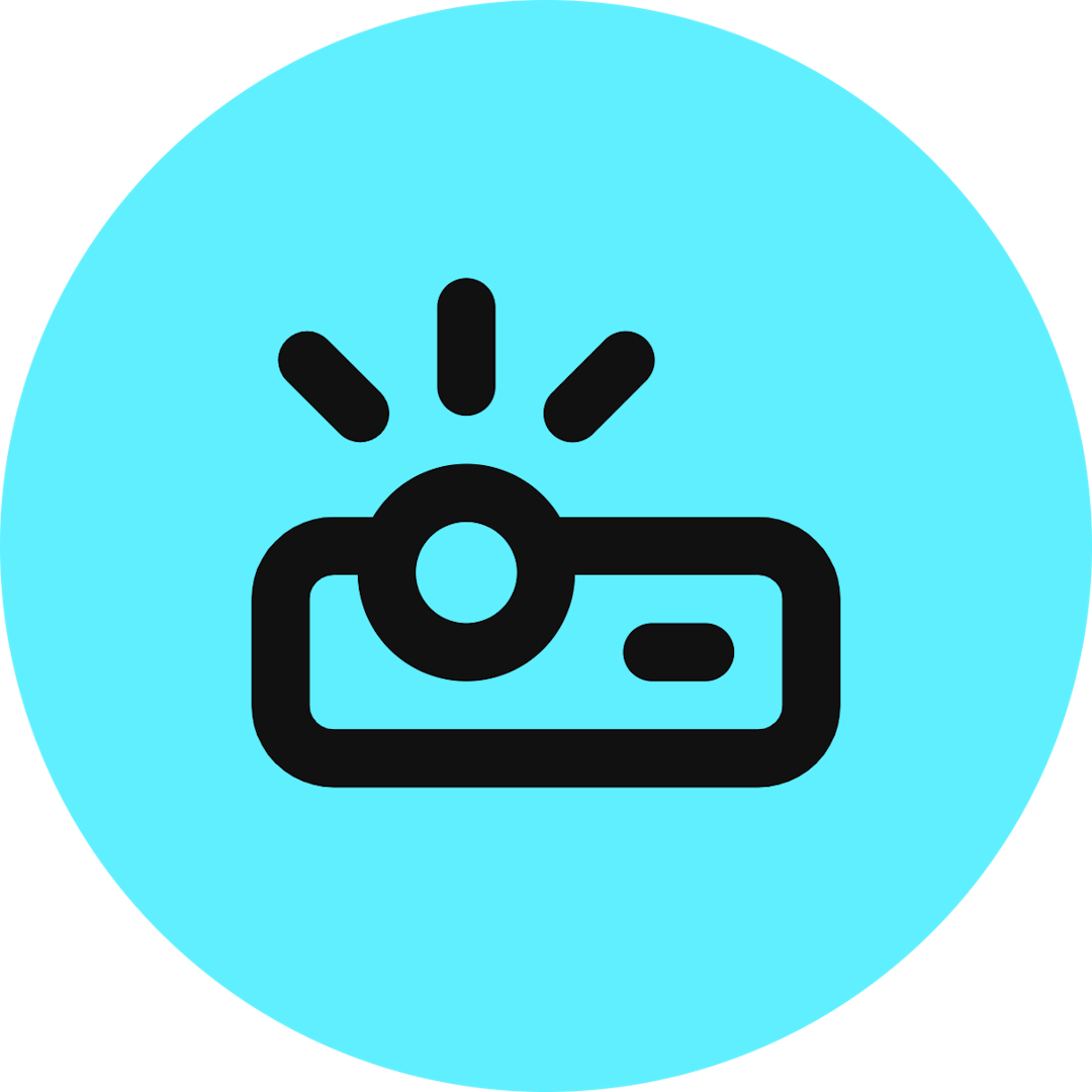Projector icon for Mobile App logo