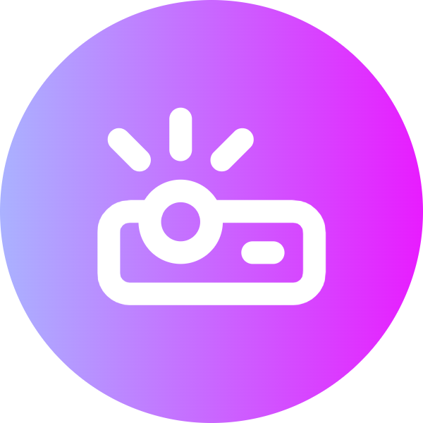 Projector icon for Ebook logo