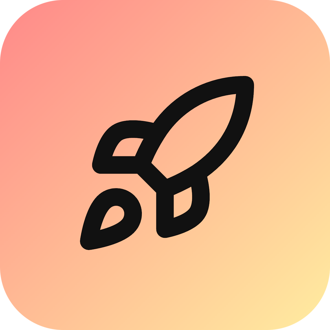 Rocket icon for Clothing logo
