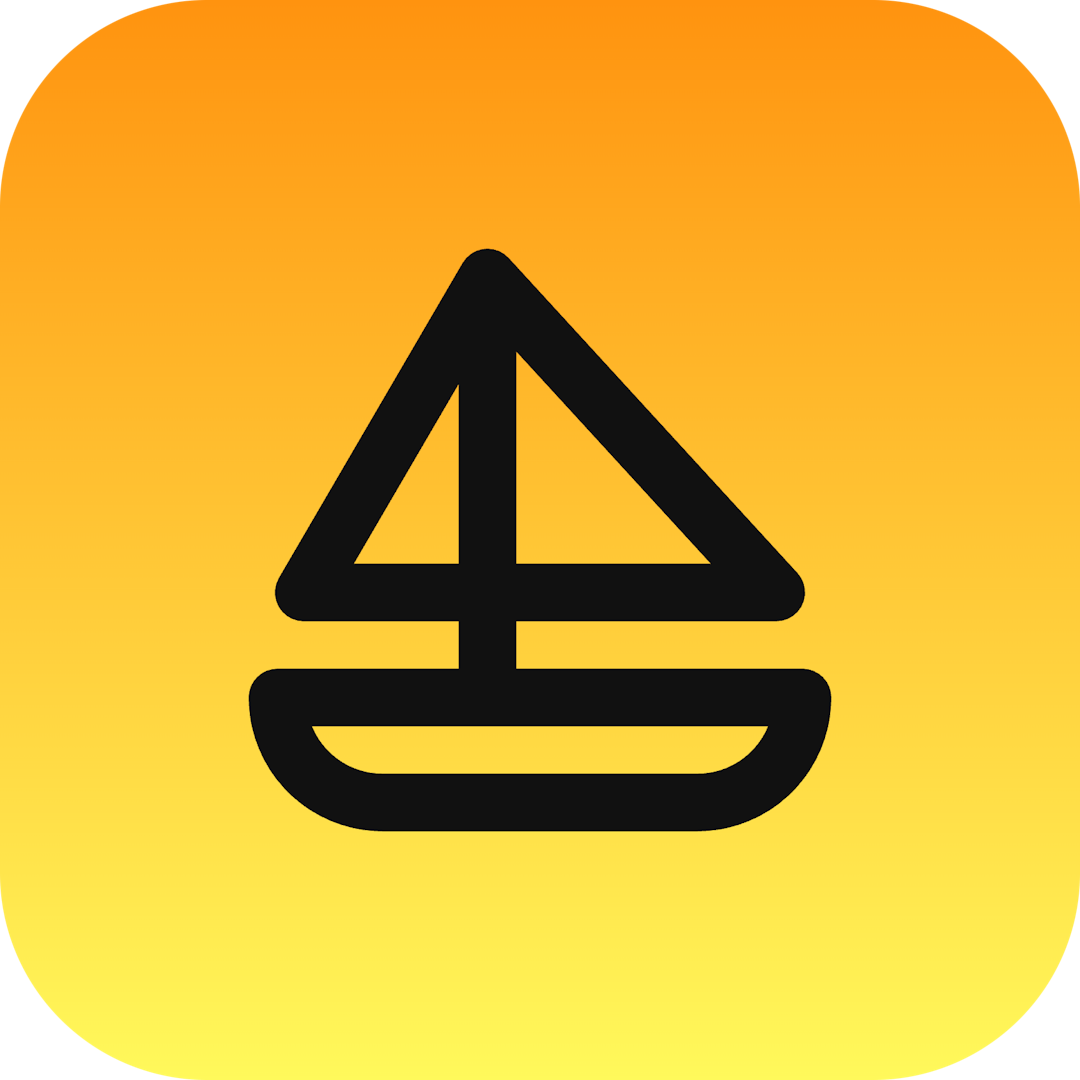 Sailboat icon for Hotel logo