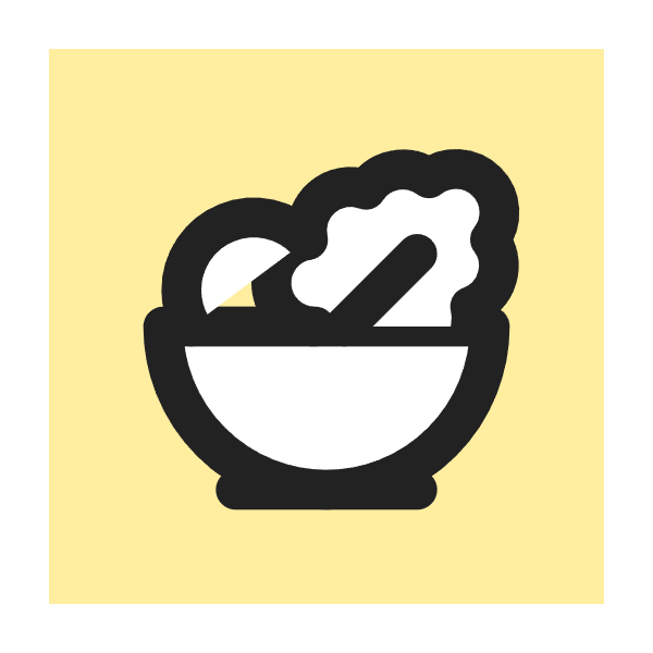 Salad icon for Blog logo