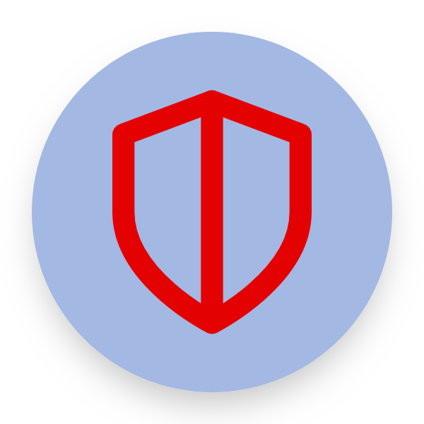 Shield Half icon for Blog logo
