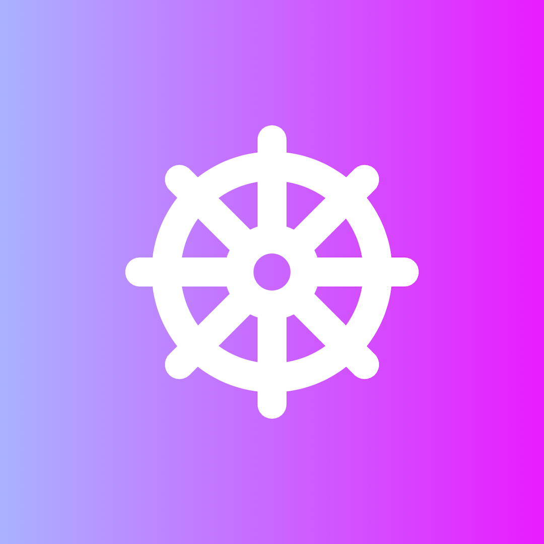 Ship Wheel icon for SaaS logo
