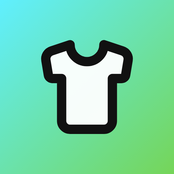 Shirt icon for Mobile App logo