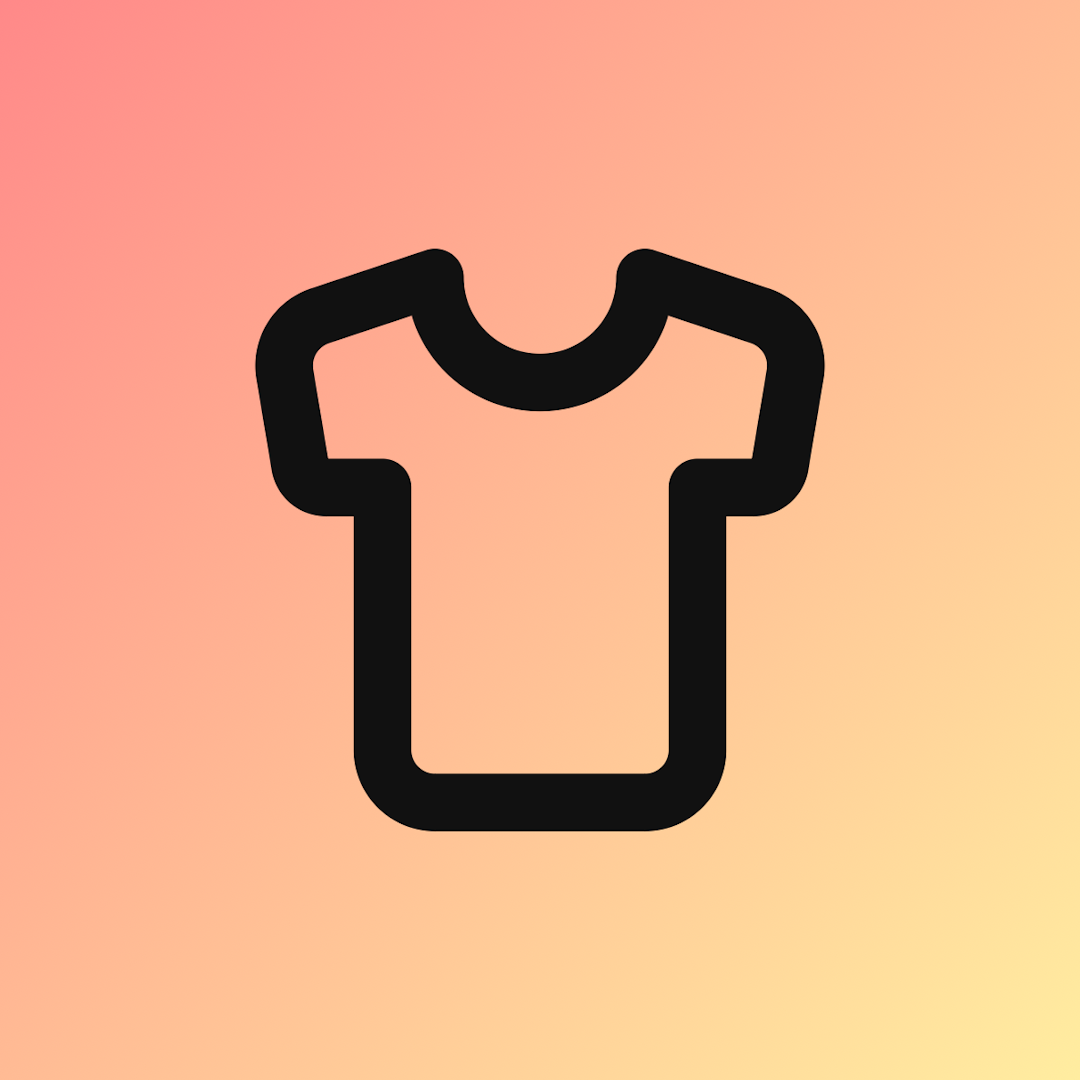 Shirt icon for Clothing logo