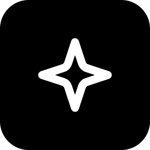 Sparkle icon for Photography logo