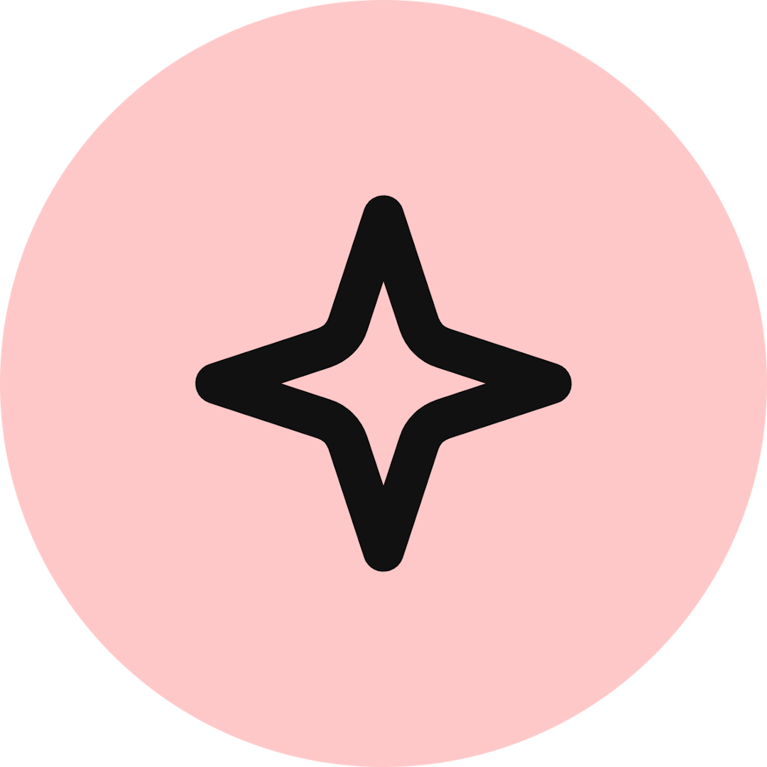 Sparkle icon for Mobile App logo