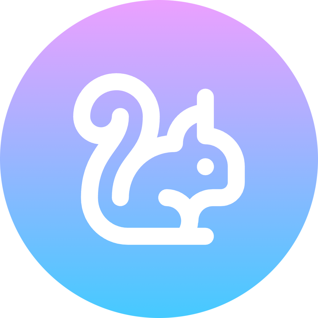 Squirrel icon for SaaS logo