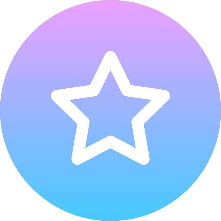 Star icon for Social Media logo