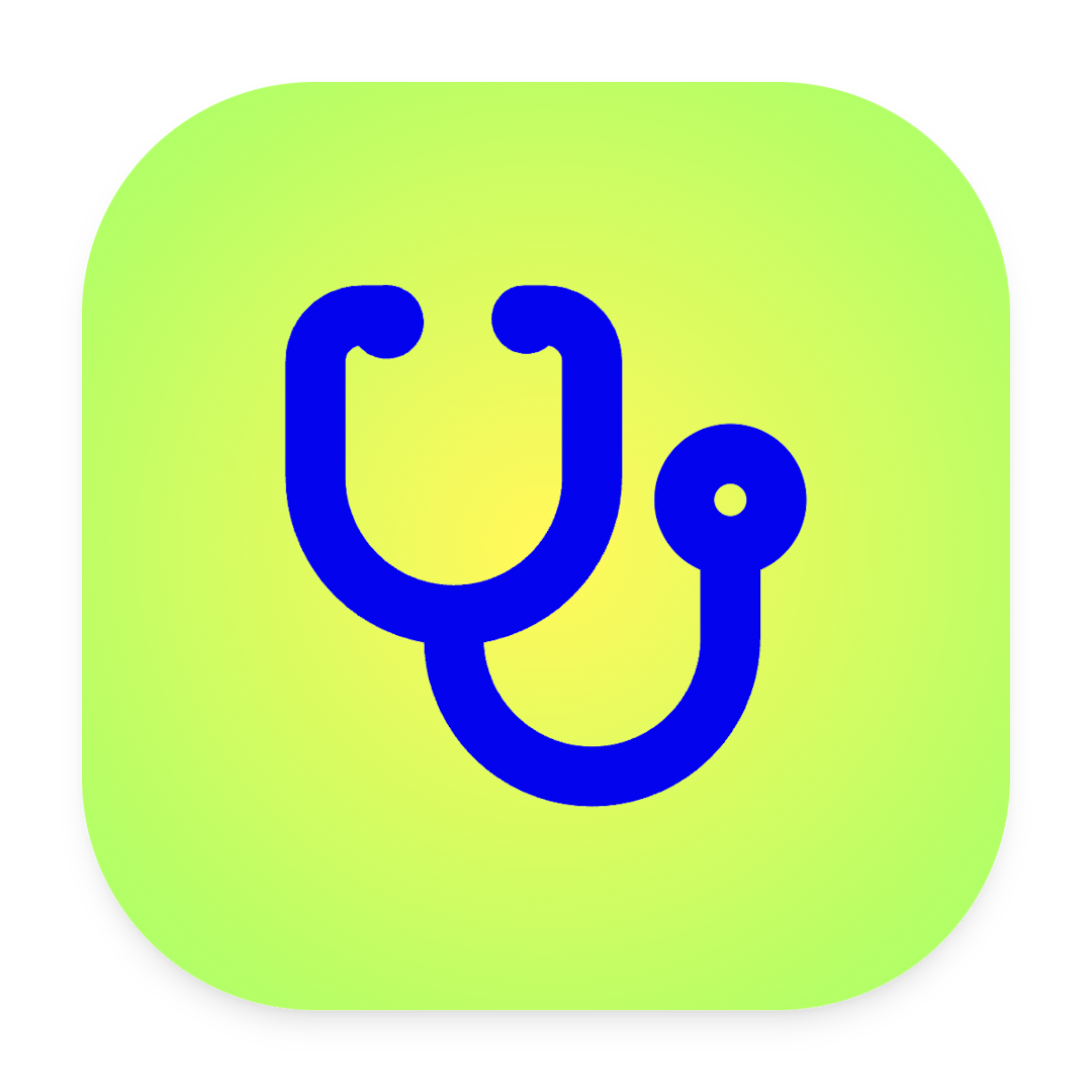 Stethoscope icon for SaaS logo