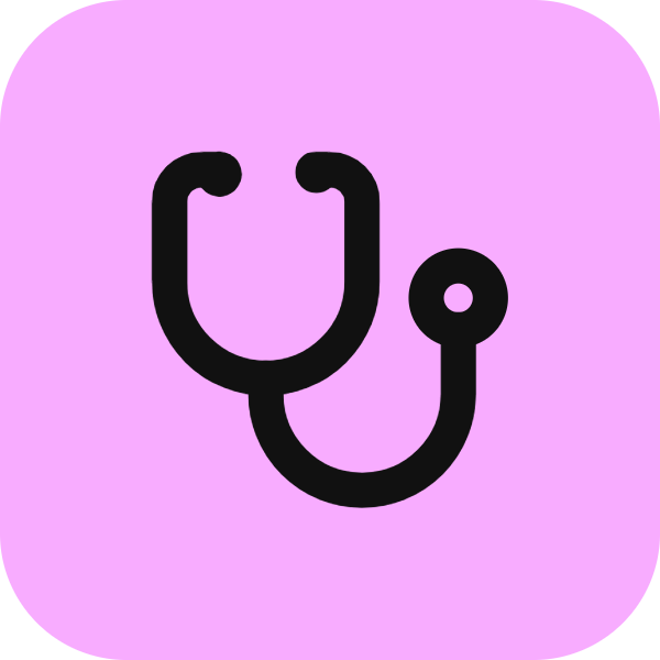 Stethoscope icon for SaaS logo