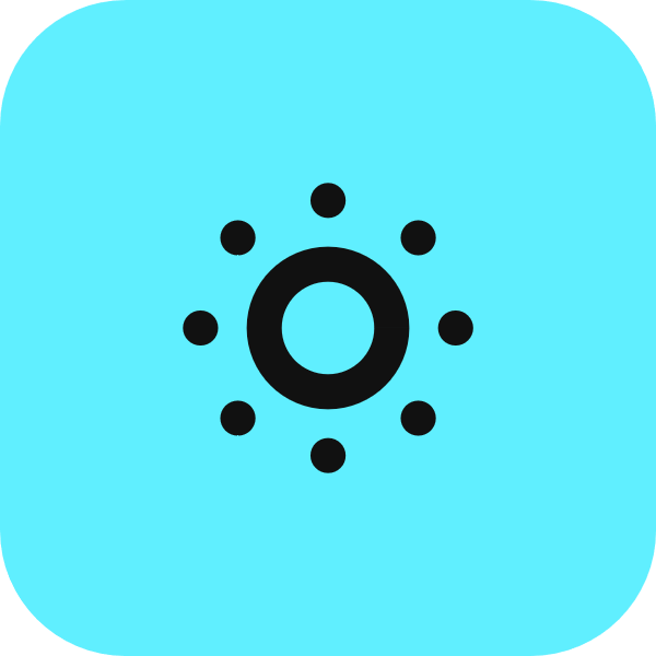 Sun Dim icon for Photography logo