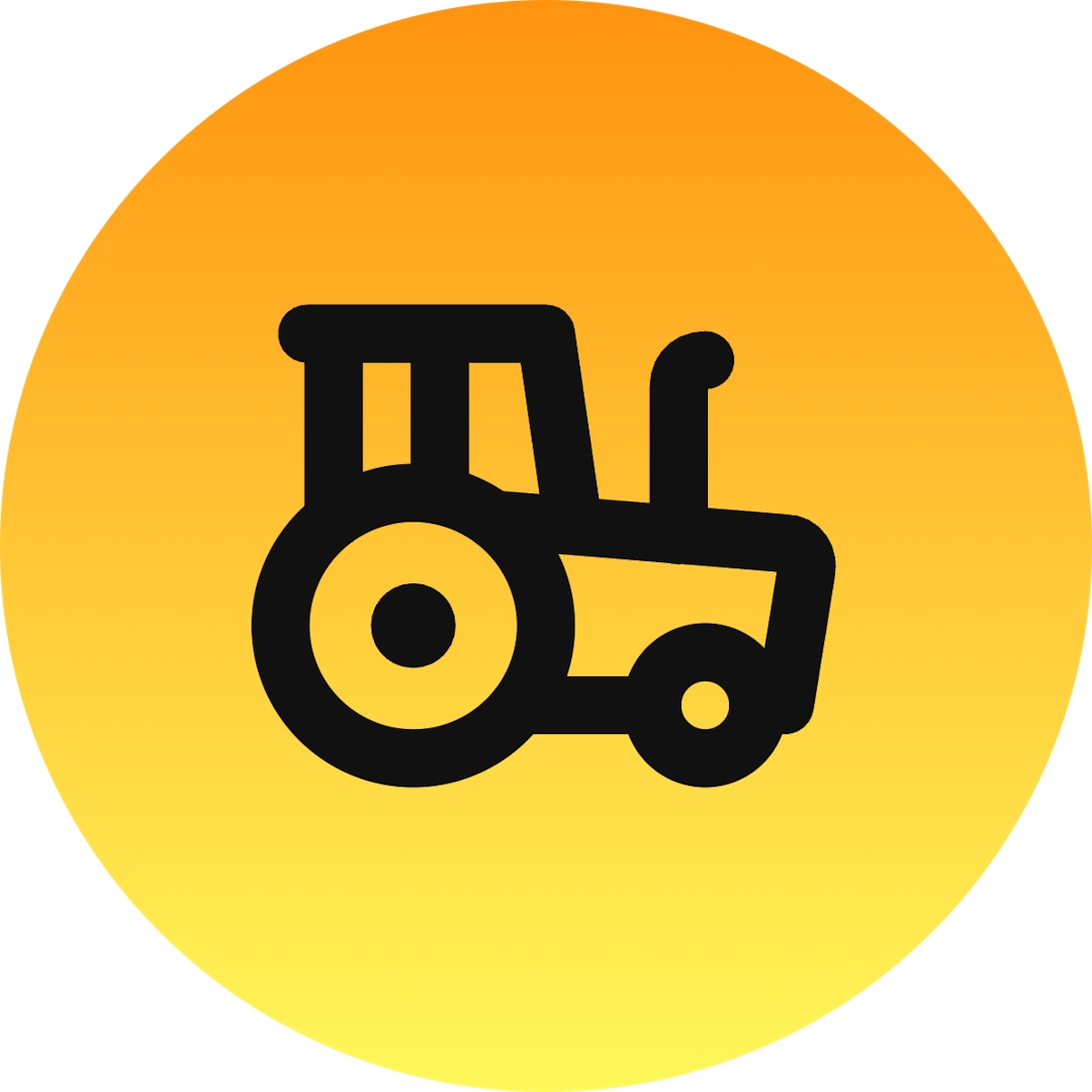 Tractor icon for Grocery logo