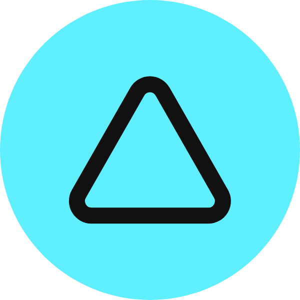 Triangle icon for Portfolio logo