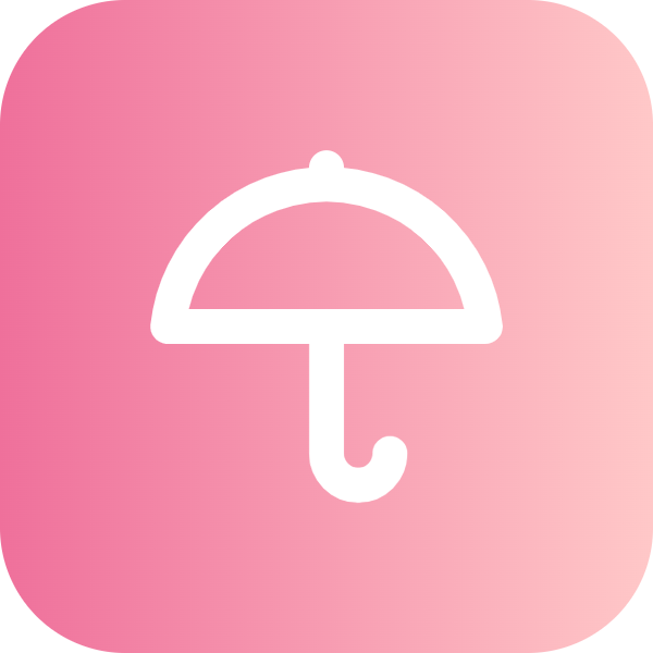 Umbrella icon for Mobile App logo
