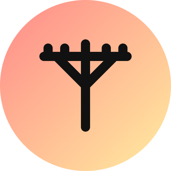 Utility Pole icon for Website logo