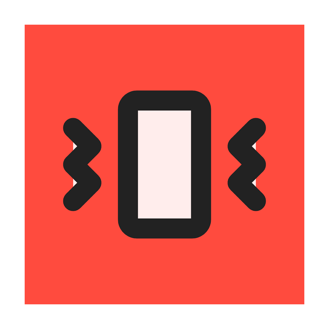 Vibrate icon for Mobile App logo
