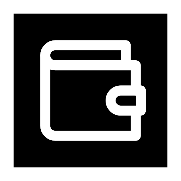 Wallet icon for Mobile App logo