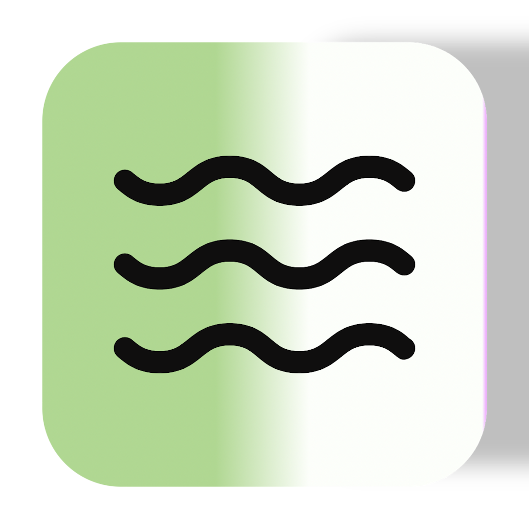 Waves icon for Social Media logo