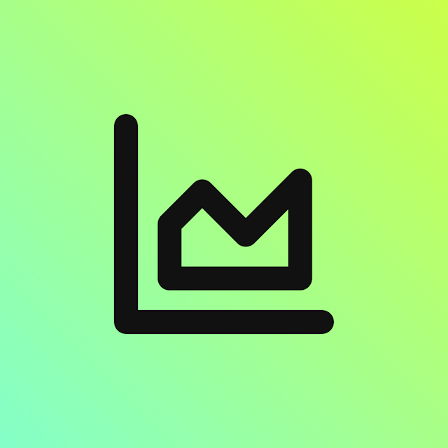 Area Chart icon for Mobile App logo