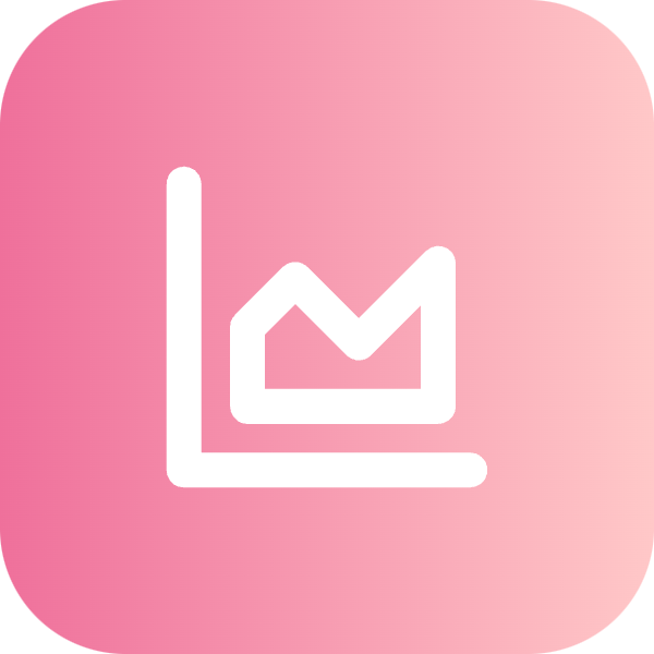 Area Chart icon for SaaS logo