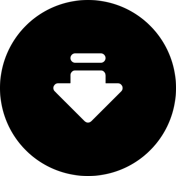 Arrow Big Down Dash icon for Social Media logo