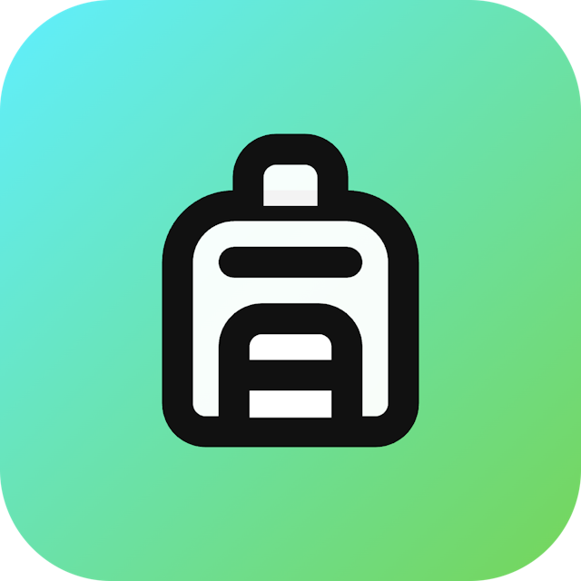Backpack icon for Photography logo