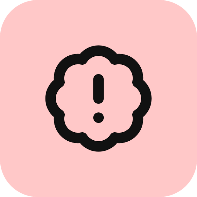 Badge Alert icon for Clothing logo