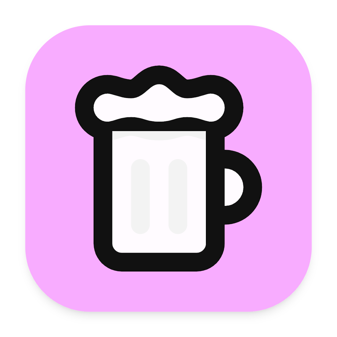 Beer icon for Mobile App logo