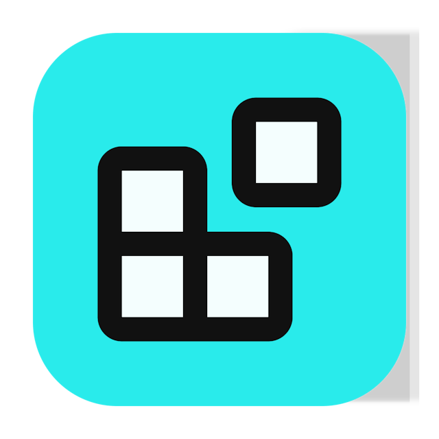 Blocks icon for Mobile App logo