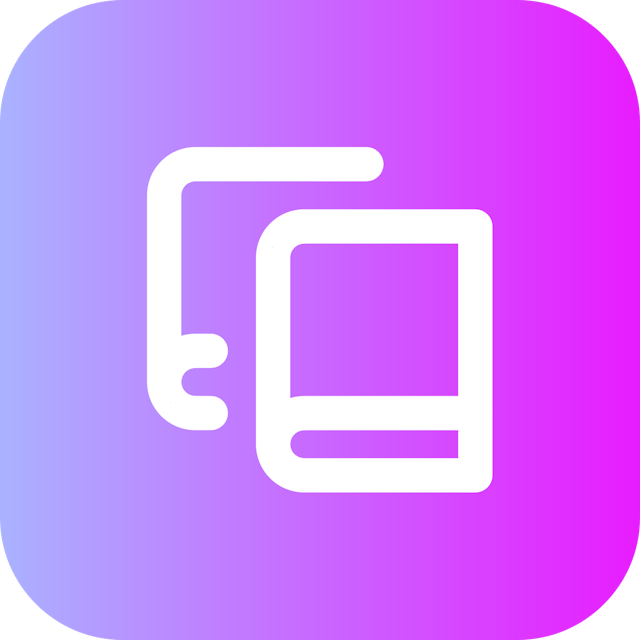 Book Copy icon for Mobile App logo