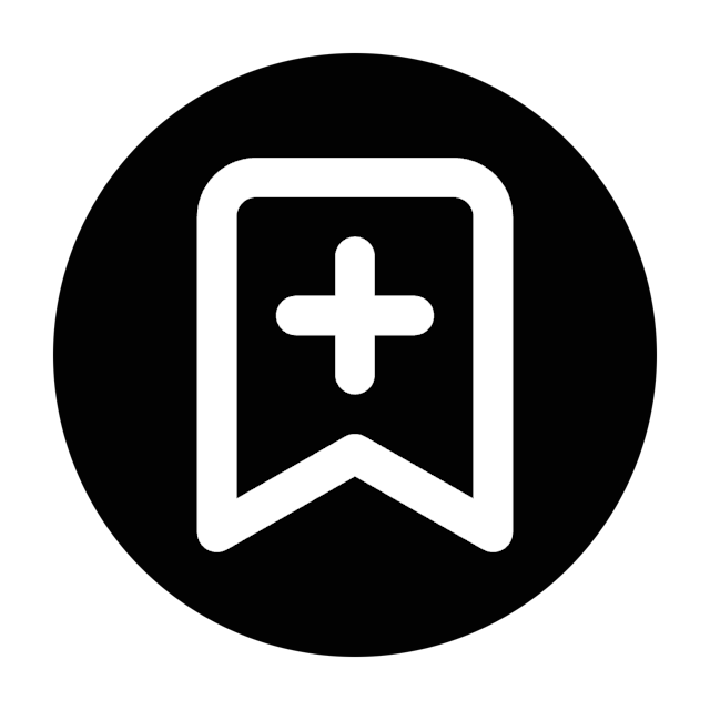 Bookmark Plus icon for Website logo