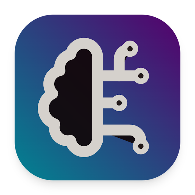 Brain Circuit icon for Social Media logo
