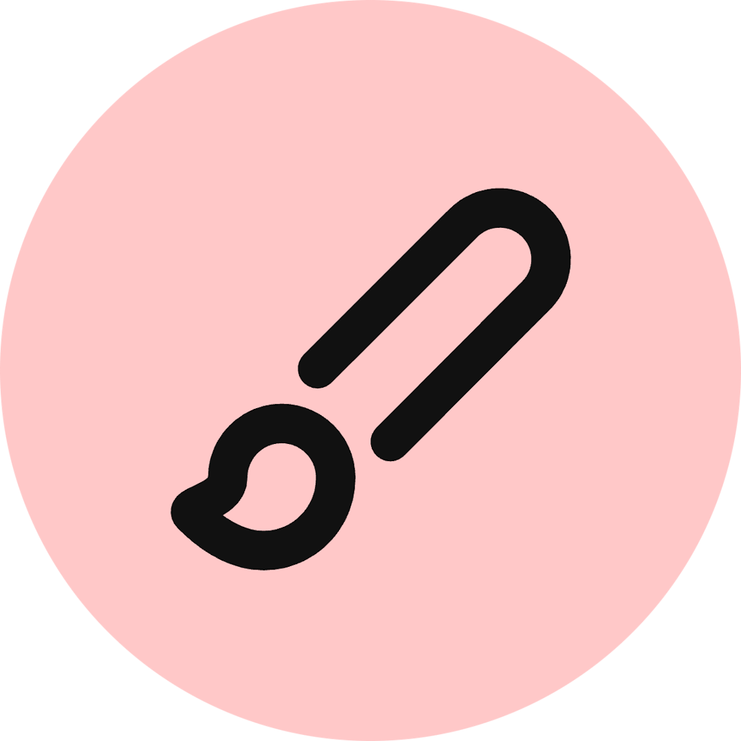 Brush icon for SaaS logo