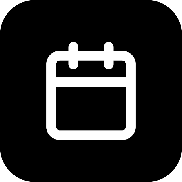 Calendar icon for Mobile App logo