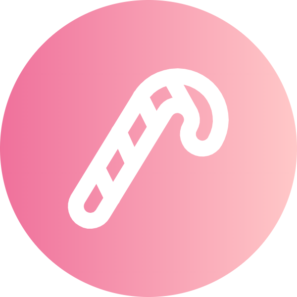 Candy Cane icon for Cafe logo