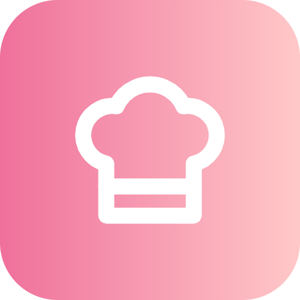 Chef Hat icon for Mobile App logo