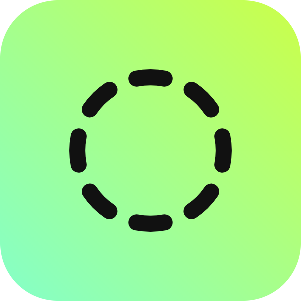 Circle Dashed icon for Website logo