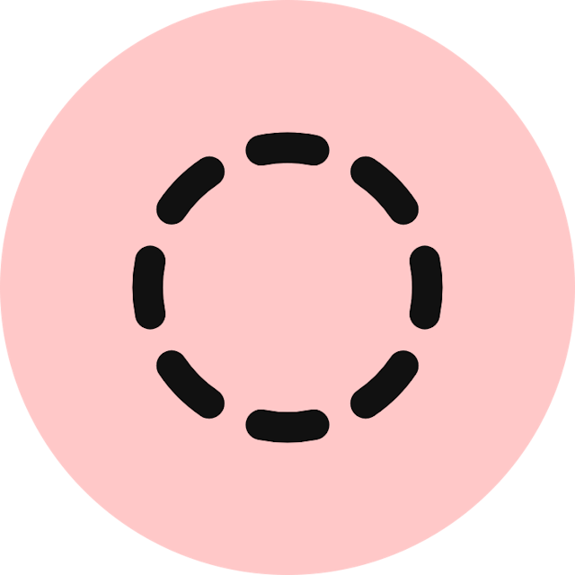 Circle Dashed icon for SaaS logo